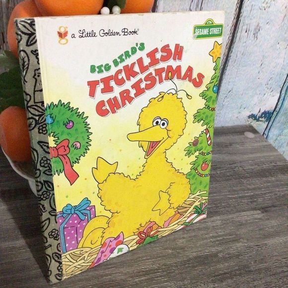 1997 Hardback “Big Birds Christmas” Sesame Street Little Golden Book 🌲🎄 - Picture 1 of 9
